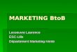 MARKETING BtoB Lecoeuvre Laurence ESC-Lille Département Marketing-Vente