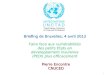 1 Briefing de Bruxelles, 4 avril 2012 Faire face aux vulnérabilités des petits Etats en développement insulaires (PEDI) plus efficacement Pierre Encontre