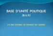 BASE DUNITÉ POLITIQUE (B.U.P.) LR DES CENTRES DE FEMMES DU QUÉBEC