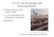 G1-2 Les échanges de marchandises Prendre fiche EDC CMA -CGM I. La croissance des échanges maritimes question 1 Le port de Marseille, siège de la CmA CGM