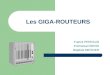 Les GIGA-ROUTEURS Franck PERRAUD Emmanuel WEISS Baptiste MERCIER