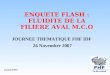 ENQUETE FLASH : FLUIDITE DE LA FILIERE AVAL M.C.O JOURNEE THEMATIQUE FHF IDF 26 Novembre 2007 Zaynab RIET