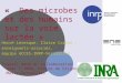 « Des microbes et des humains sur la voie lactée » Hervé Levesque, Claire Casnin : enseignants-associés, équipe ACCES-INRP-Versailles Travail mené en collaboration