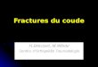 Fractures du coude N.Brassart, M.Winter Service dOrthopédie Traumatologie