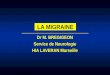 LA MIGRAINE Dr M. BREGIGEON Service de Neurologie HIA LAVERAN Marseille