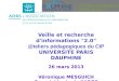 Veille et recherche d'informations "2.0" @teliers pédagogiques du CIP UNIVERSITE PARIS DAUPHINE 26 mars 2013 Véronique MESGUICH Co-présidente de lADBS