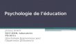 Psychologie de léducation Jérôme DINET MCF-HDR, laboratoire PErSEUs (Psychologie Ergonomique pour lExpérience Utilisateurs)