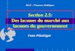 Section 2.5: Des lacunes du marché aux lacunes du gouvernement MAP – Finances Publiques Yves Flückiger