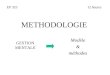 METHODOLOGIE GESTION MENTALE Modèle & méthodes EP 32312 heures
