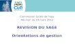 Commission locale de l'eau Réunion du 19 mars 2012 REVISION DU SAGE Orientations de gestion