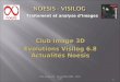 1 Traitement et analyse dimages Traitement et analyse dimages Club image 3D Evolutions Visilog 6.8 Actualités Noesis Club image 3D : 06 octobre 2009 -