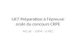 UE7 Préparation à l'épreuve orale du concours CRPE M2 alt – IUFM - U-PEC