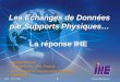 JFR – Oct 2006 What IHE Delivers 1 Charles Parisot GE Healthcare, Buc, France Co-chair IHE IT Infrastructure Planning Committee Les Echanges de Données