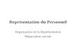 Représentation du Personnel Organisation de la Représentation Négociation sociale