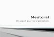Un apport pour les organisations. D©finition du mentorat Management et mentorat Contexte ‰tapes dun programme de mentorat L©tat des lieux Introspection