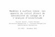 Modèles à surface libre: les apports du calcul direct de sensibilité au calage et à lanalyse dincertitude Vincent Guinot, Carole Delenne Université Montpellier