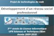 Projet de technologies du web Développement dun réseau social professionnel 3 ème année de Licence Informatique UFR Sciences et Techniques Dijon Année