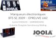 Marqueurs électroniques BTS SE 2009 – EPREUVE U62 Lycée MANGIN – SARREBOURG Entente Pongiste Sarrebourg-Réding