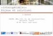 Vers des dossiers patients «interopérables» Enjeux et solutions C.Daniel INSERM, UMR_S 872, Eq. 20, Université Paris Descartes, France AP-HP, Paris, ASIP