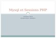 MODEX WEB DOMINIQUE ROSSIN Mysql et Sessions PHP