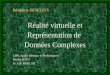 Bénédicte DESCLEFS Réalité virtuelle et Représentation de Données Complexes LIP6, équipe Réseaux et Performances Michel SOTO Pr. Eric HORLAIT