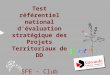 Agenda 21 Test référentiel national d’évaluation stratégique des Projets Territoriaux de DD SFE – Club Aquitain 15 sept. 2009