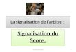 La signalisation de l’arbitre : Signalisation du Score. 1Guelmim JUIN 2013