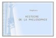 HISTOIRE DE LA PHILOSOPHIE Repères. A.Philosophie antique B. Philosophie médiévale C. Philosophie moderne D. Philosophie contemporaine XXIe Sciences appliquées