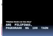 Ang  Pilipinas,  Pagkaraan  Ng  100  Taon