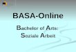 BASA-Online B achelor of A rts: S oziale A rbeit