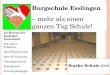 1 Burgschule Esslingen – mehr als einen ganzen Tag Schule! Starke Schule 2009 Im Herzen der Esslinger Innenstadt 106 Jahre Tradition 400 Schüler/innen