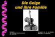 Die Geige und ihre Familie Betreuer: Dr. M. zur Nedden Referent: M. Bartusch HU Berlin SE: Physik der Musikinstrumente 05. Juni 2003