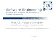 27.1.2006 Software-Engineering II Eingebettete Systeme, Softwarequalität, Projektmanagement Prof. Dr. Holger Schlingloff Institut für Informatik der Humboldt
