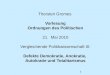11 Thorsten Gromes Vorlesung Ordnungen des Politischen 21. Mai 2010 Vergleichende Politikwissenschaft III: Defekte Demokratie, Anokratie, Autokratie und