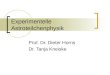 Experimentelle Astroteilchenphysik Prof. Dr. Dieter Horns Dr. Tanja Kneiske