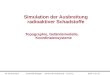 W. Scheuermann Universität Stuttgart - Kontext der Ausbreitung - Apr-14Seite 1 von 23 Simulation der Ausbreitung radioaktiver Schadstoffe Topographie,