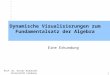 1 Prof. Dr. Dieter Riebesehl Universität Lüneburg Dynamische Visualisierungen zum Fundamentalsatz der Algebra Eine Erkundung