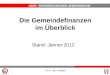OBERÖSTERREICHISCHER GEMEINDEBUND HR Dr. Hans Gargitter Die Gemeindefinanzen im Überblick Stand: Jänner 2012