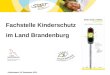 Fachstelle Kinderschutz im Land Brandenburg Arbeitsstand: 25. September 2012