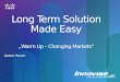 Long Term Solution Made Easy „Warm Up – Changing Markets” Detlef Persin