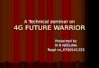 4G Future Warrior Ppt