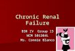 Chronic Renal Failure Presentation
