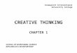 CHAPTER 1 Creative Thinking