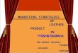 Marketing Strategies Leather Products