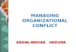 Managing Organizational Conflict 2