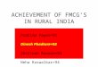 ACHIEVEMENT OF FMCG’S IN RURAL INDIA