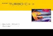 Turbo C++ Quick Start Guide