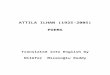 Attila Ilhan, Poems translated into English, Oct 2007