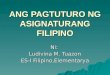 Ang Pagtuturo Ng Asignaturang Filipino