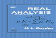 Royden Real Analysis